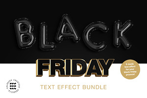 Black Friday Text Effect Bundle