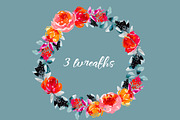 Melania - watercolor floral set, an Illustration by Charushella (Thumbnail 5 of 5)