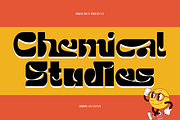 Chemical Studies Font, a Sans Serif Font by 177Studio (Thumbnail 1 of 8)