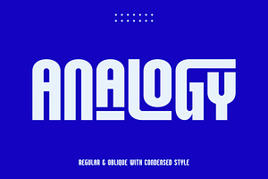 Analogy Modern Sans Serif Font