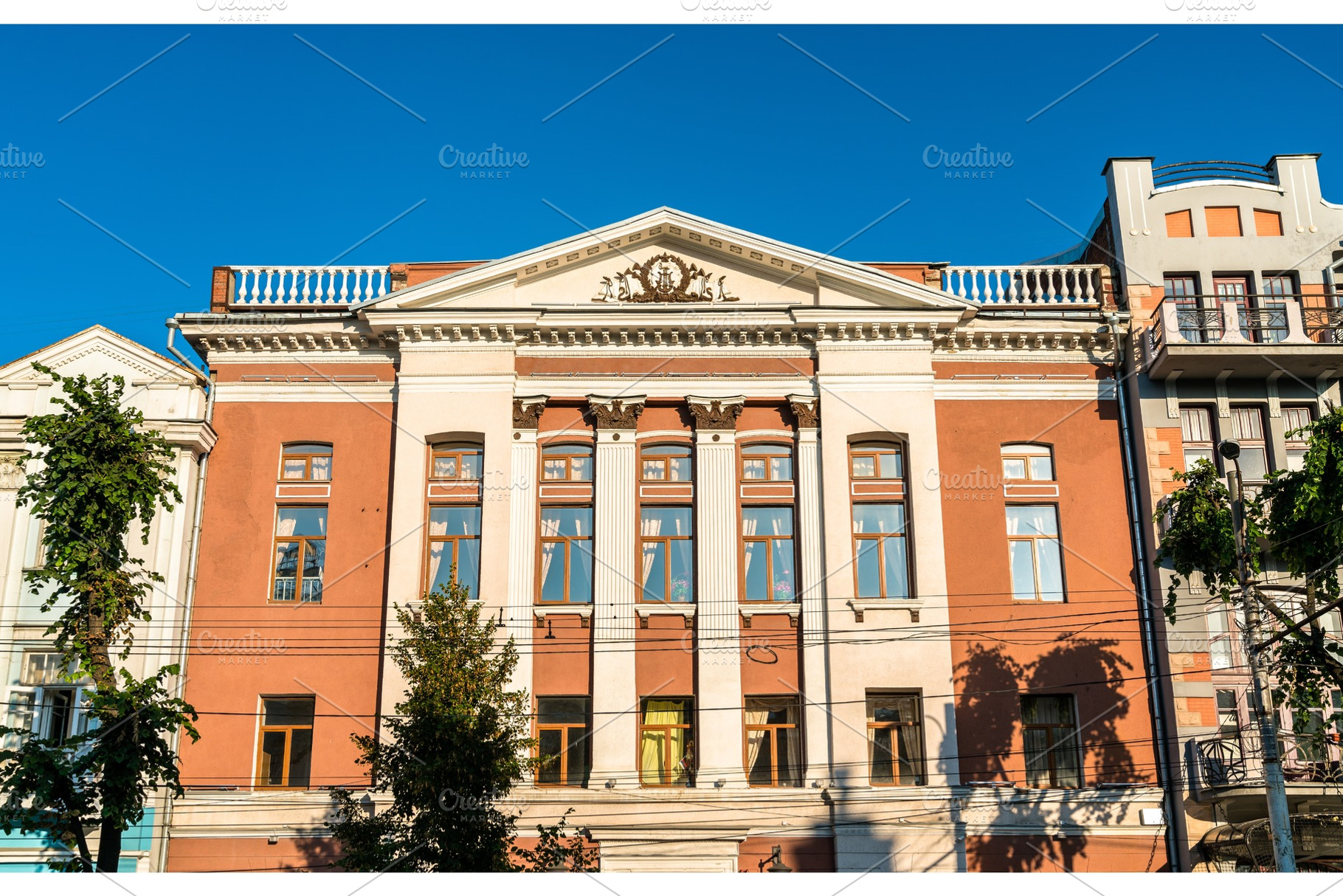 Historic buildings in the city stock photo containing voronezh and, an Architecture Photo by Leonid Andronov