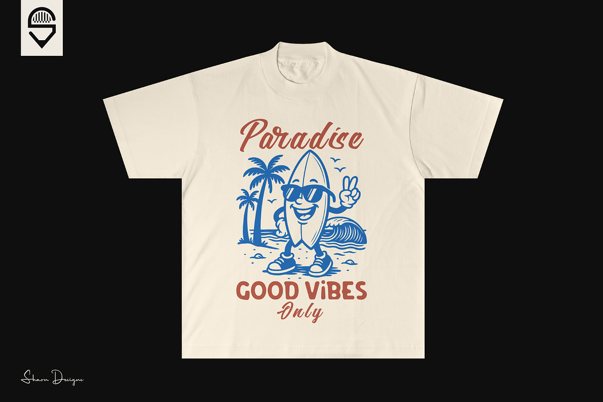Surfboard character summer vacation, a Graphic by shaondesigns (Photo 4 of 4)