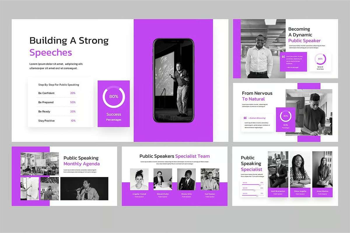 Public Speaker Google Slides, PPoint, a Presentation Template by Fit-tee (Photo 4 of 4)