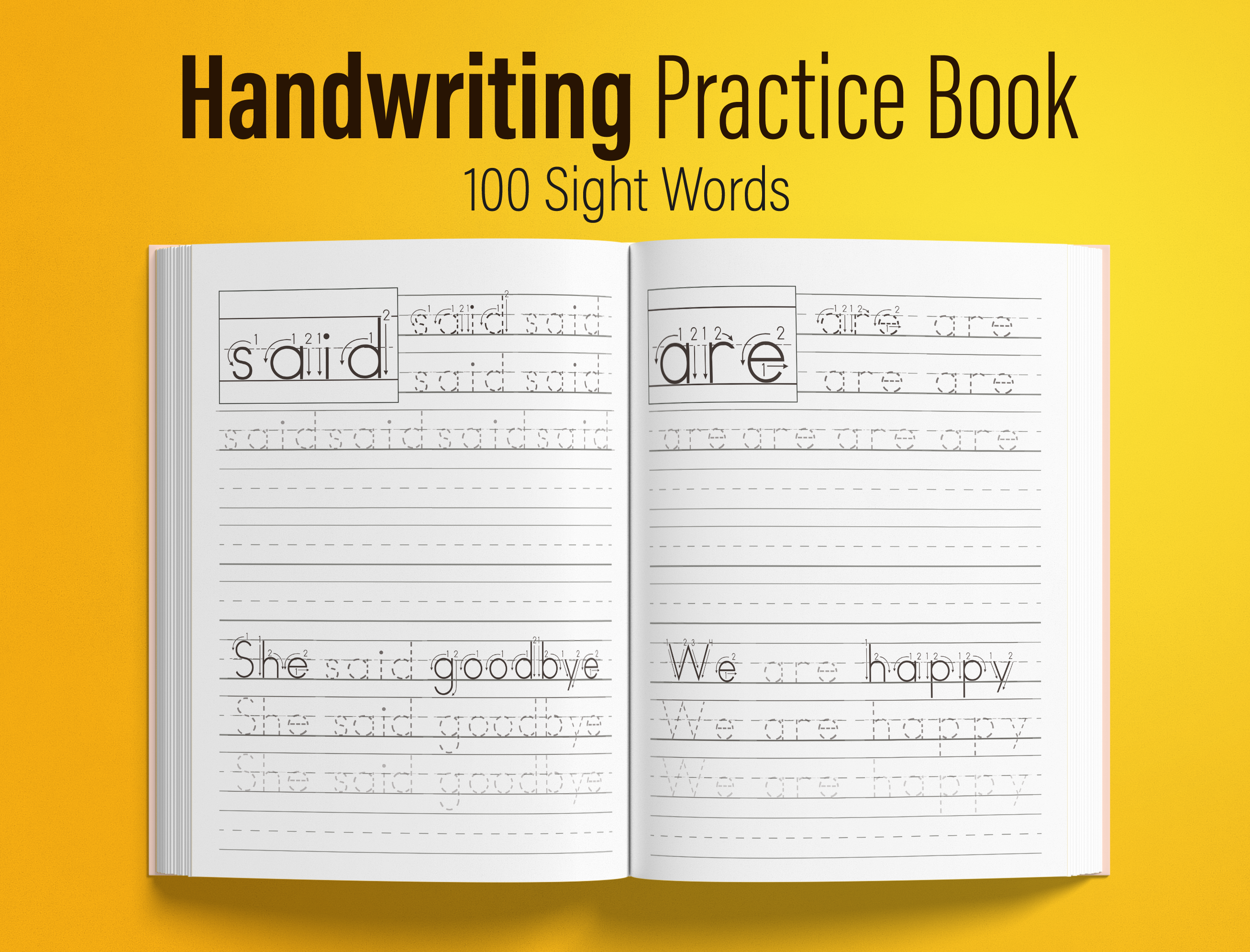Handwriting Practice Book, a Templates & Theme by MatiArtShop