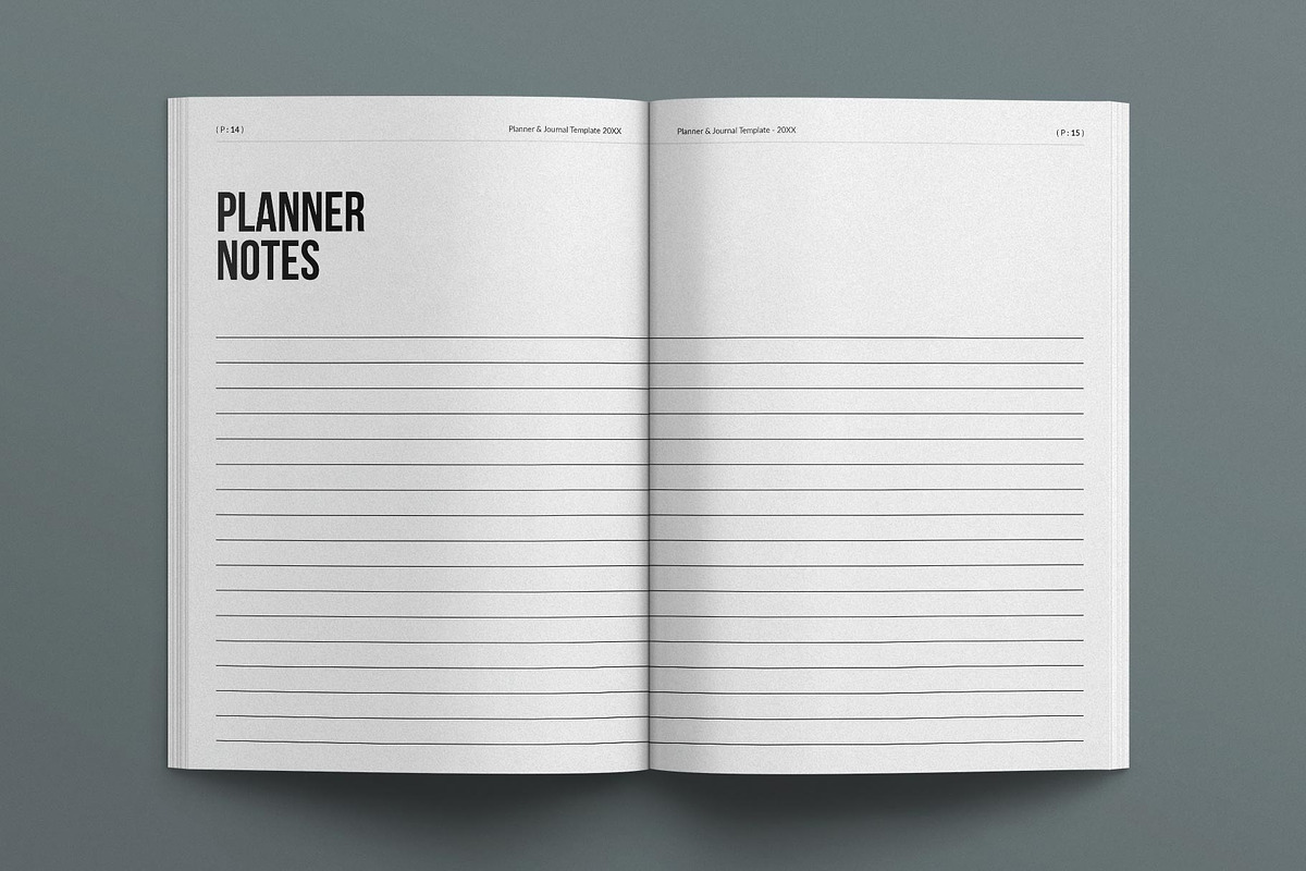 Planner & Journal Template, a Stationery Template by E-Type (Photo 6 of 7)