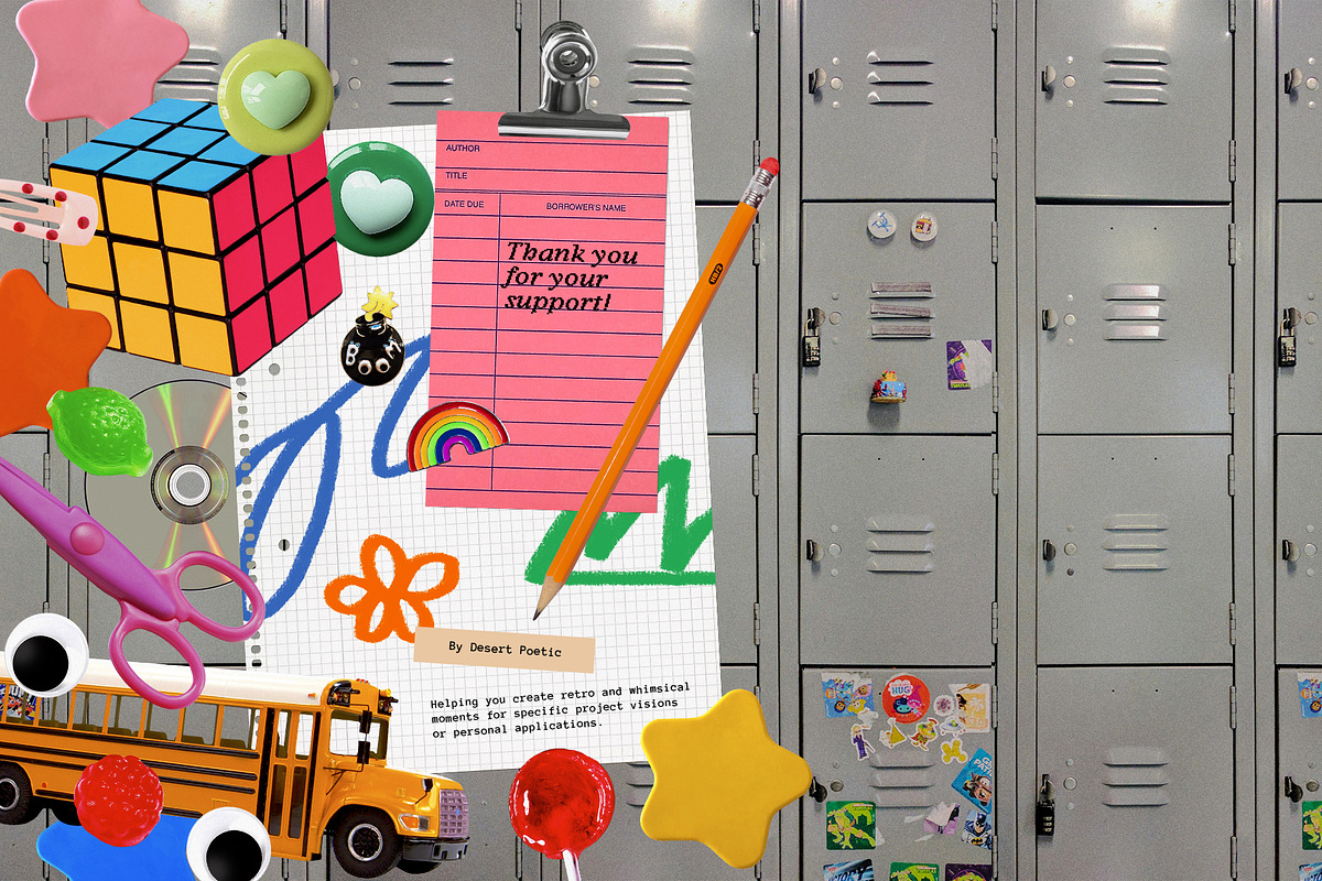 COOL KIDZ Collage Pack, an Object Graphic by Desert Poetic (Photo 12 of 12)