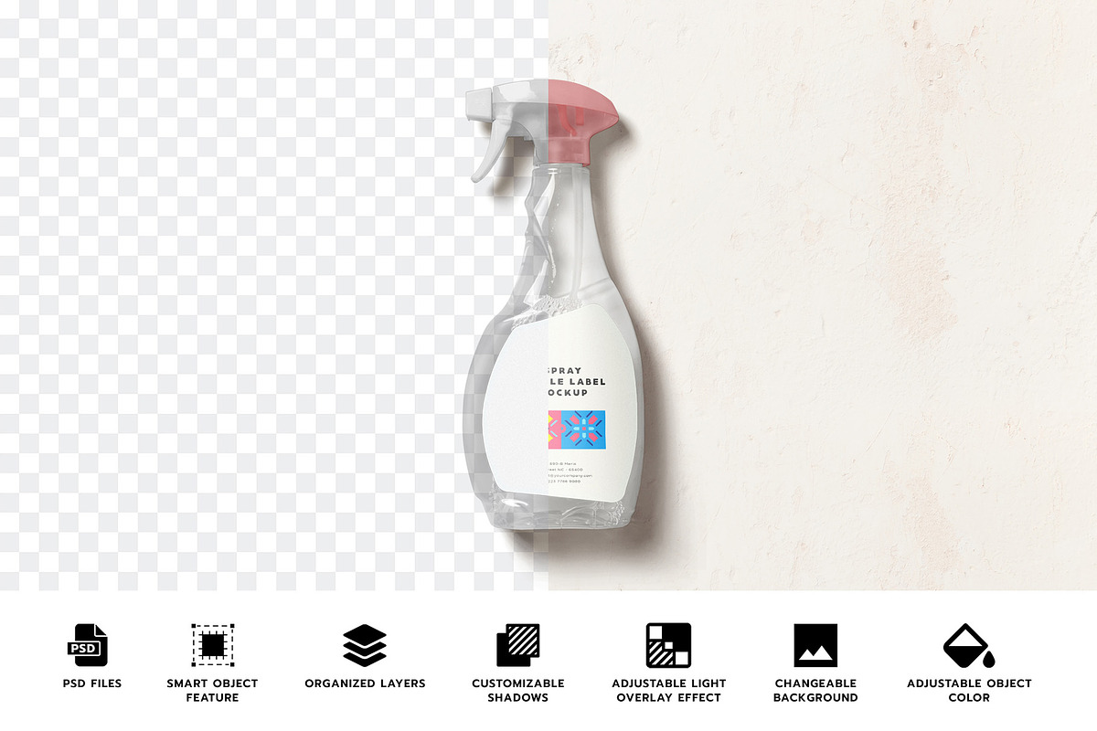 Spray Bottle Mockup, a Product Mockup by PixelVoyager (Photo 2 of 6)