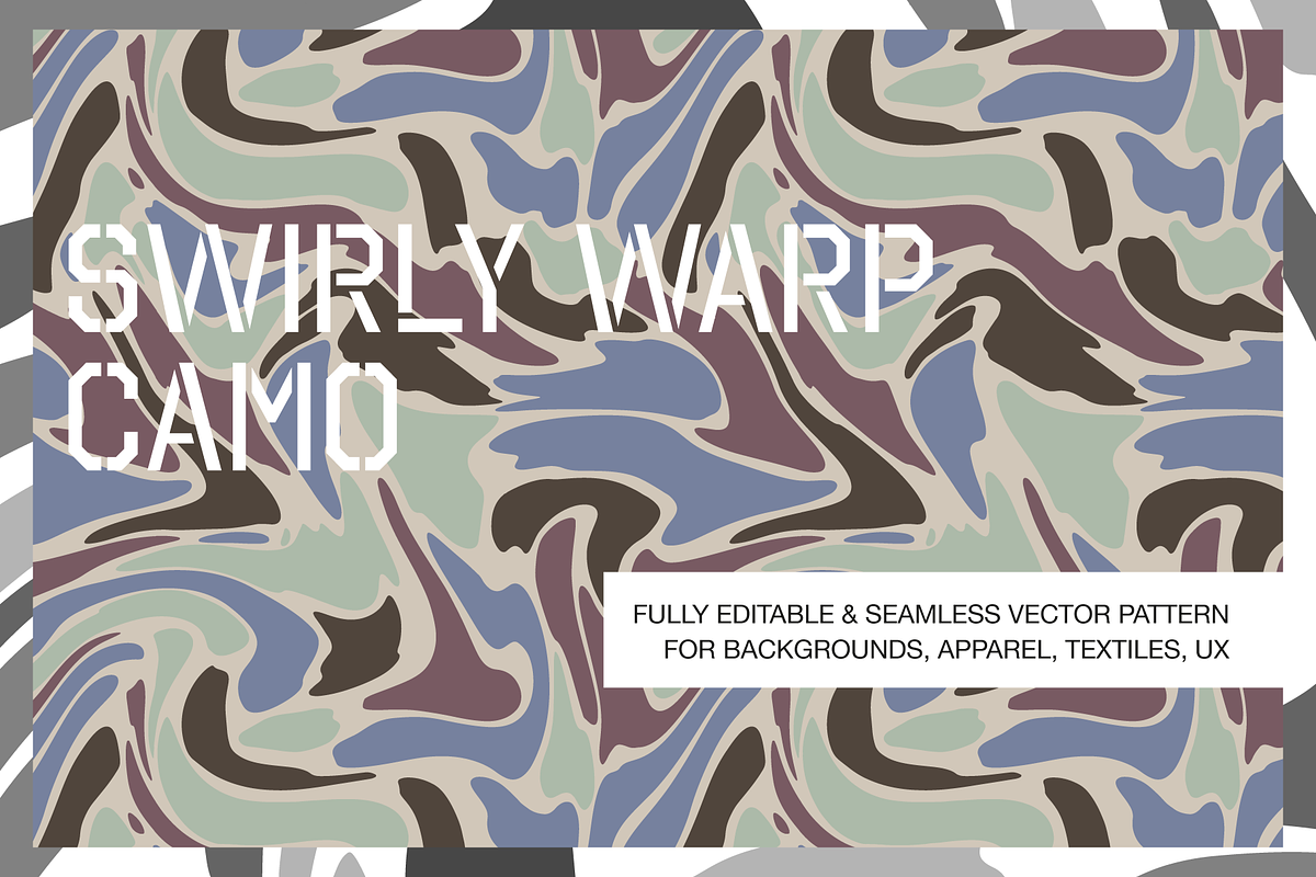 Swirly Seamless Camouflage Pattern, a Pattern Graphic by Graphic Pattern Studio (Photo 1 of 4)