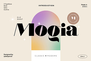 Mogia - Modern Classic Typeface