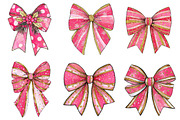 Christmas Bow clipart, an Illustration by CreationArt (Thumbnail 4 of 5)