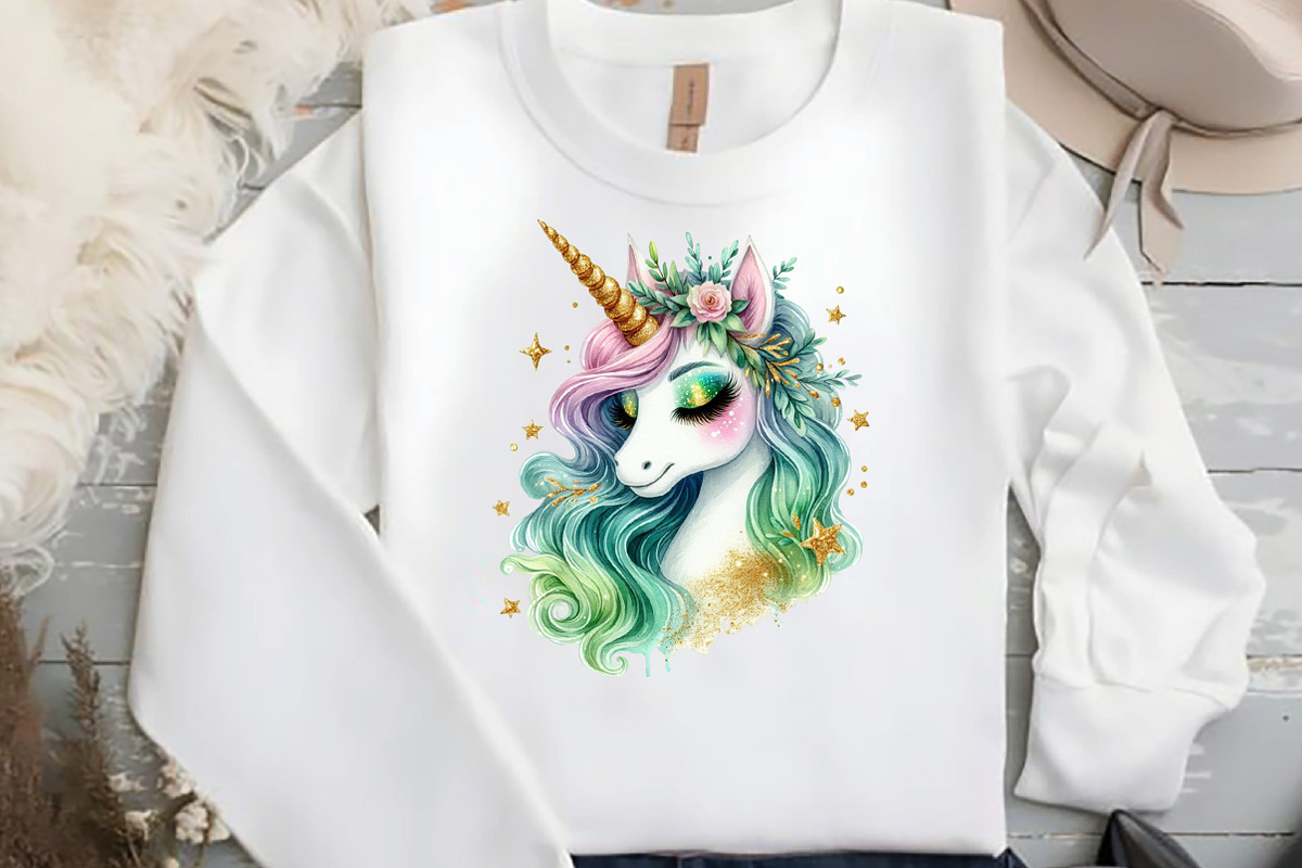 St Patrick’s Day Unicorns Sublimatio, an Illustration by DreamCafeArt (Photo 4 of 4)