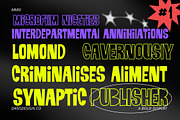 Crassly Capitals Display Font, a Symbol Font by dansdesign (Thumbnail 9 of 9)