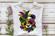Whimsical Mardi Gras Panda Clipart, an Illustration by Sublimation Artist (Thumbnail 6 of 6)