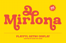 Mirlona Playful Retro Display Font