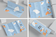 Quad Fold Vertical Flyer Mockups, an Advertising Mockup by megostudi0 (Thumbnail 1 of 6)