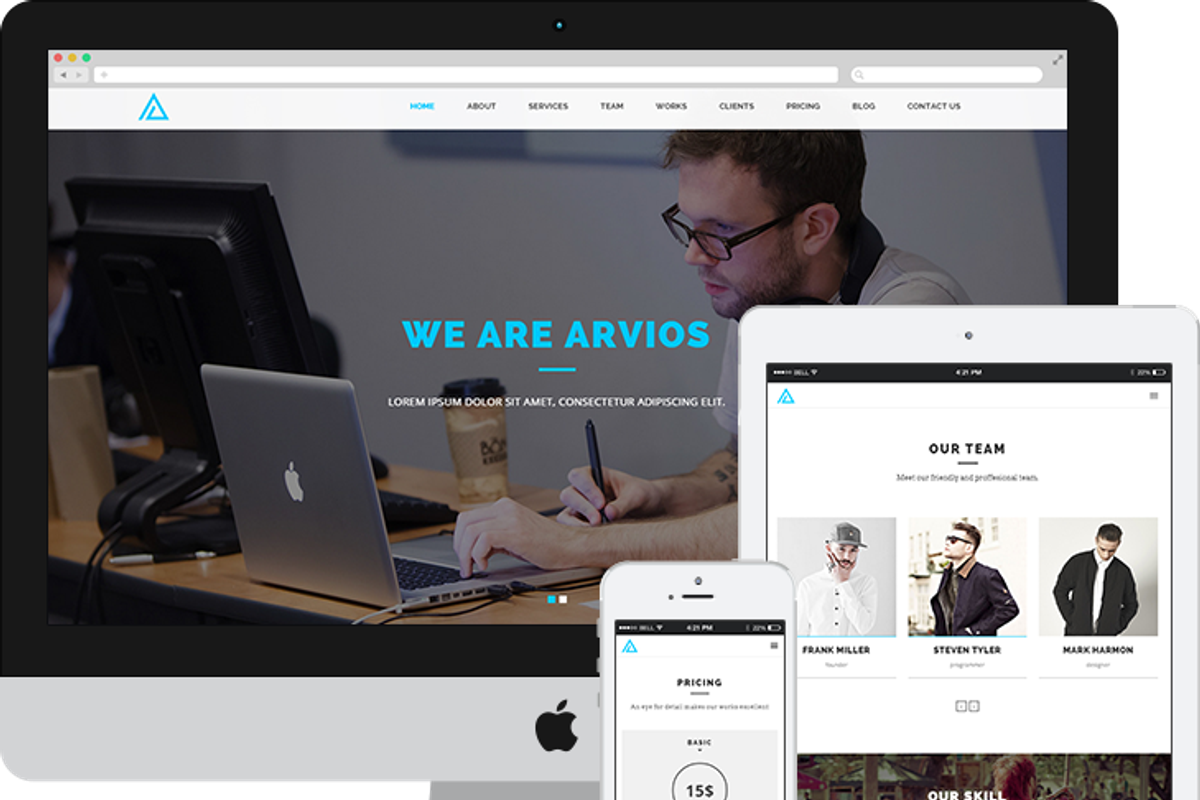 Arvios - Multipurpose Theme, a Websites & App Template by 6ixfire (Photo 2 of 2)