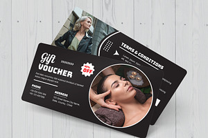 Gift Voucher Design Template, a Stationery Template by MightyDesign