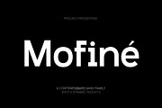 Mofiné - Modern Contemporary Family, a Font by Matsero (Thumbnail 1 of 11)