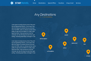 Star Travel - Online Booking 24 PSD