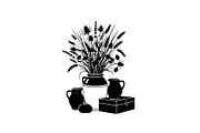 50 Botanical Garden Silhouette bundl, an Illustration by Designs_River (Thumbnail 5 of 51)