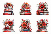 whimsical spring book stack clipart, an Illustration by Designworld (Thumbnail 4 of 6)