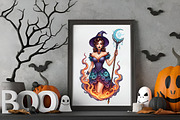 Halloween Pin-Up Girl Sublimation, a Person Illustration by RobertsArt (Thumbnail 4 of 6)