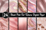 Blush Pink Foil Textures Digital, an Illustration by RobertsArt (Thumbnail 1 of 2)