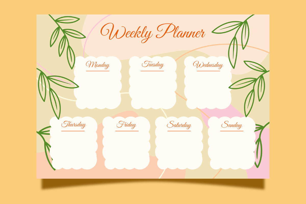 Weekly Planner  Template, a Stationery Template by SefriMujiRahayu (Photo 2 of 3)