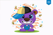 Set of cute cartoon animals, an Animal Illustration by KENO Mascots (Thumbnail 4 of 9)