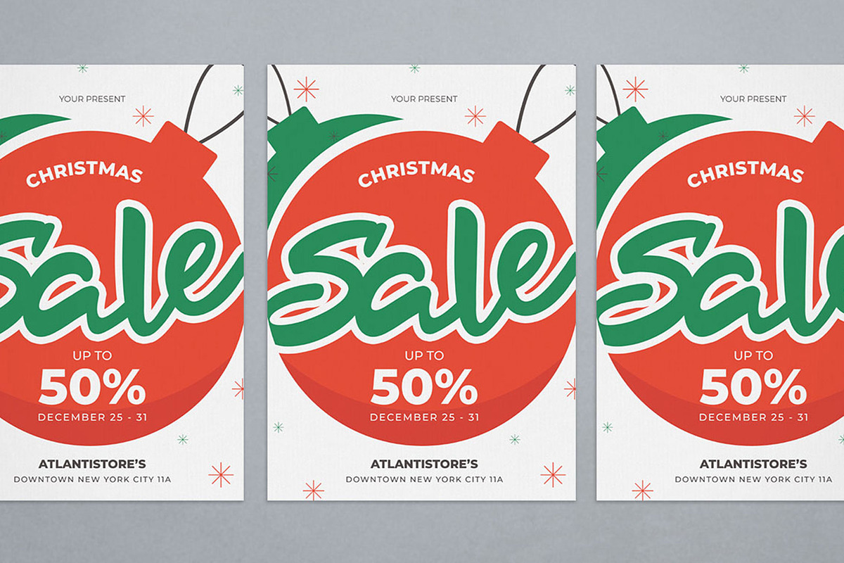 Christmas Sale, a Flyer Template by Graphr (Photo 3 of 3)