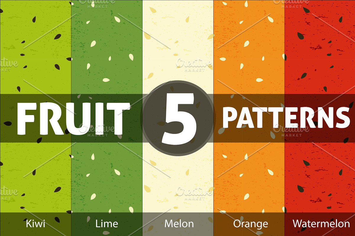 Fruit Patterns, a Pattern Graphic by Luis Quesada Design (Photo 1 of 4)