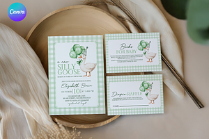 Mother Goose Invitation Bundle, an Invitation Template by Digital_Mind