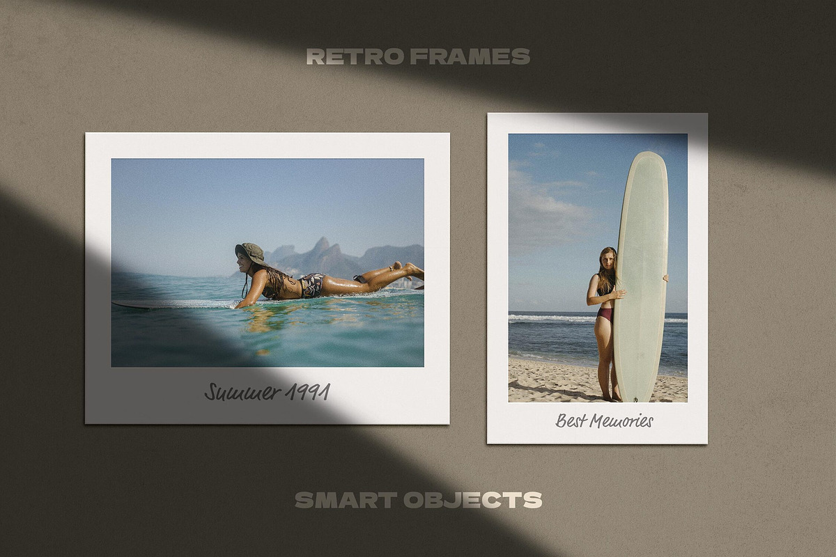 Retro Frames Mockup, a Pens & Pencil Mockup by Design Squad (Photo 1 of 5)