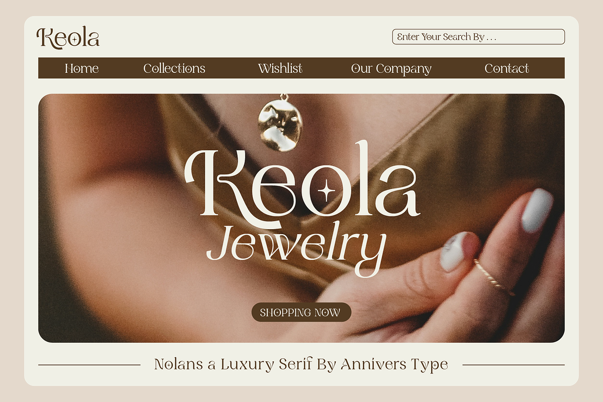 Nolans - Luxury Serif Typeface, a Serif Font by Annivers Type (Photo 5 of 10)