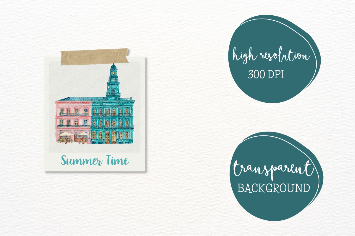Watercolor Summer Planner Icons Set, a Seasonal Illustration by Maysa Art (Photo 5 of 6)