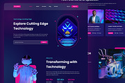 AI-TECH - Technology Landing Page, an UI Kit Template by ENATIVE (Thumbnail 2 of 4)