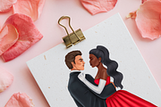 Love couple clipart, an Illustration by Illustrator Space (Thumbnail 7 of 10)