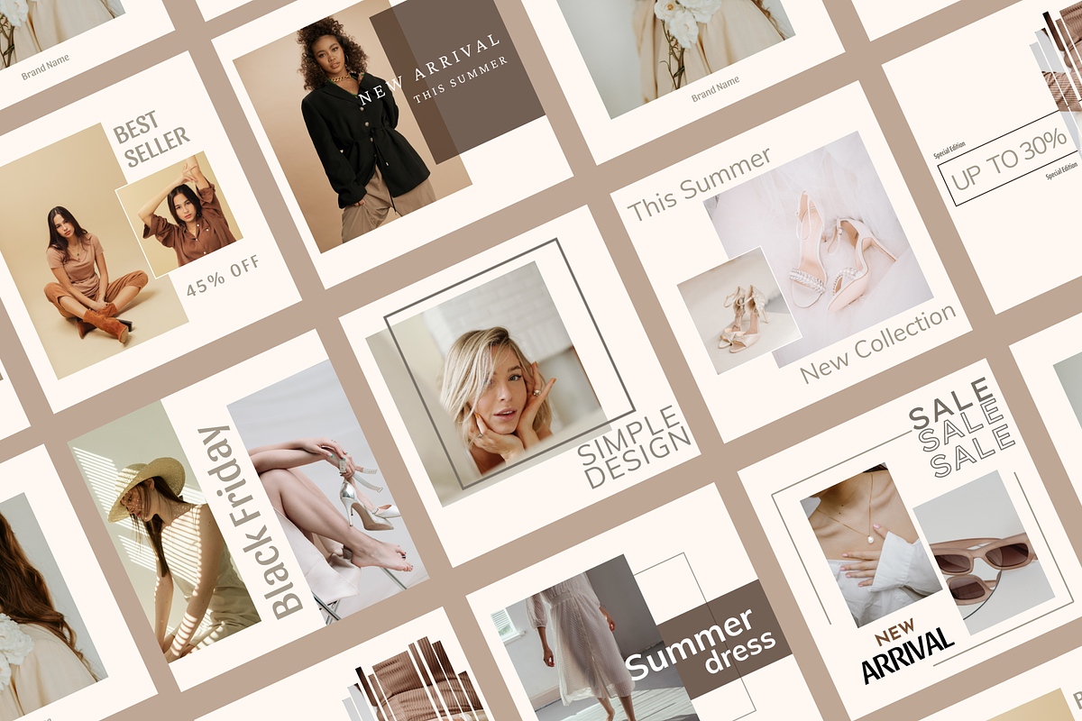 Minimalism Canva IG Templates, a Social Media Template by Sparklingdesign4 (Photo 3 of 8)