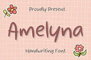 Amelyna, a Handwritten Font by Aisyah (Thumbnail 1 of 5)