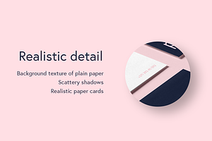 Peue Realsitic Business Card Mockup