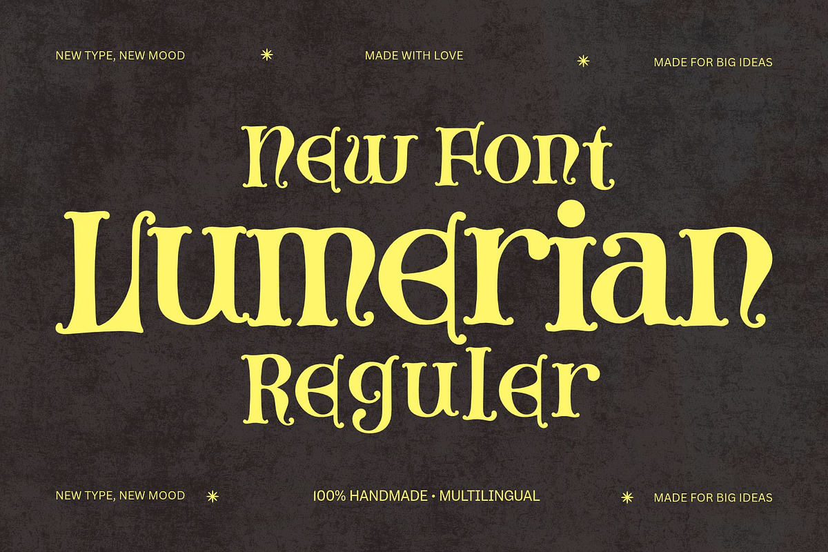 Lumerian, a Handwritten Font by addictype (Photo 1 of 11)