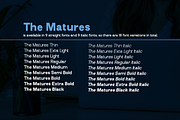 The Matures, a Sans Serif Font by artisans (Thumbnail 2 of 5)
