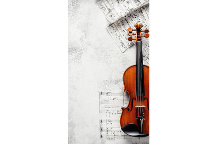 A close up of violin resting on, an Arts & Entertainment Photo by Lermont51