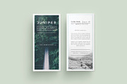 J U N I P E R  Trifold Brochure, a Brochure Template by 46&2 Collective (Thumbnail 1 of 7)