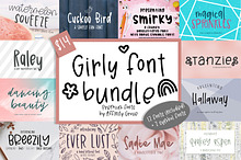 Girly Font Bundle
