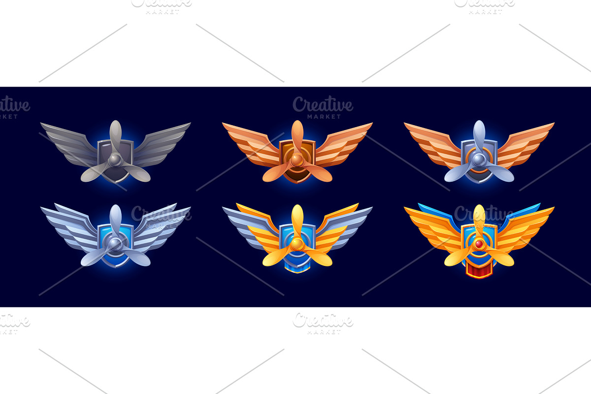 Military aviation level medal, a Technology Illustration by Buch&Bee