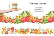 Vegetables Watercolor Clipart, a Food Illustration by Eves_Aquadreams (Thumbnail 4 of 11)