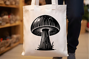 Mushroom SVG & PNG Silhouette Vector, an Illustration by Rose Art (Thumbnail 5 of 5)