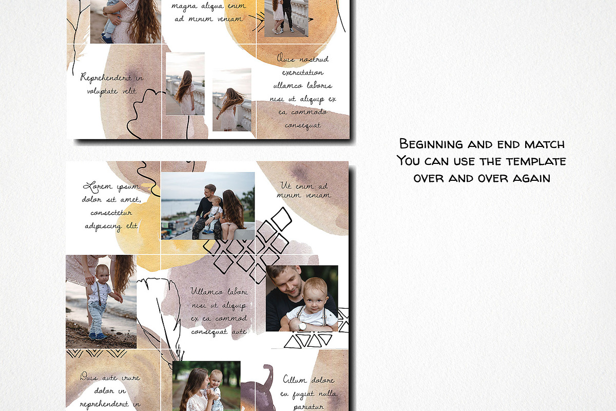 Boho instagram puzzle template, a Social Media Template by LyubovZaytseva (Photo 3 of 6)