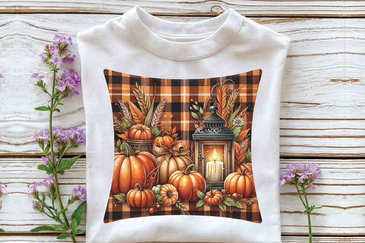 Watercolor Plaid Autumn Clipart, a Graphic by CraftArtStudio (Photo 3 of 6)
